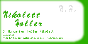 nikolett holler business card